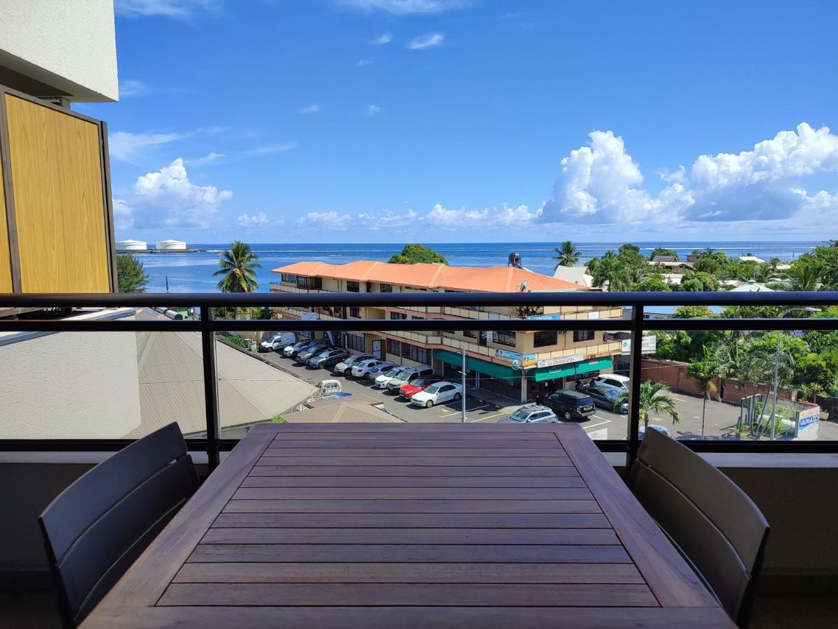 Blue Moana Studio Papeete - Sea View, Ac, Fast Wifi, Pool, Gym Bagian luar foto